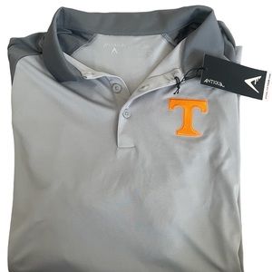 -Tennessee Volunteers Antigua Nova Polo - Silver/Steel